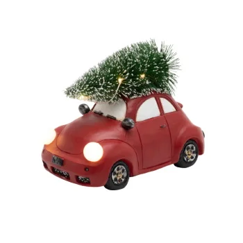 Novogodišnja keramička LED stona dekoracija automobil KDCA11 Novogodišnja keramička LED stona dekoracija automobil KDCA11